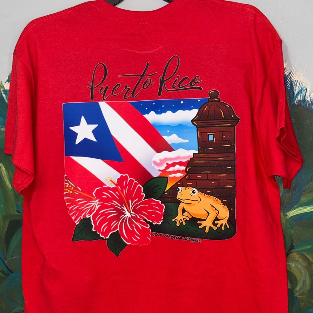 Puerto Rico Red Graphic Tee
